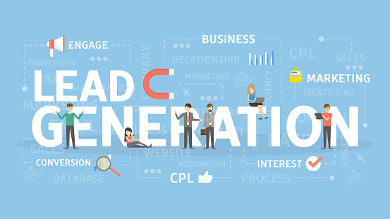 Tåre Mængde af billig Lead generation concept illustration. | Launch Marketing